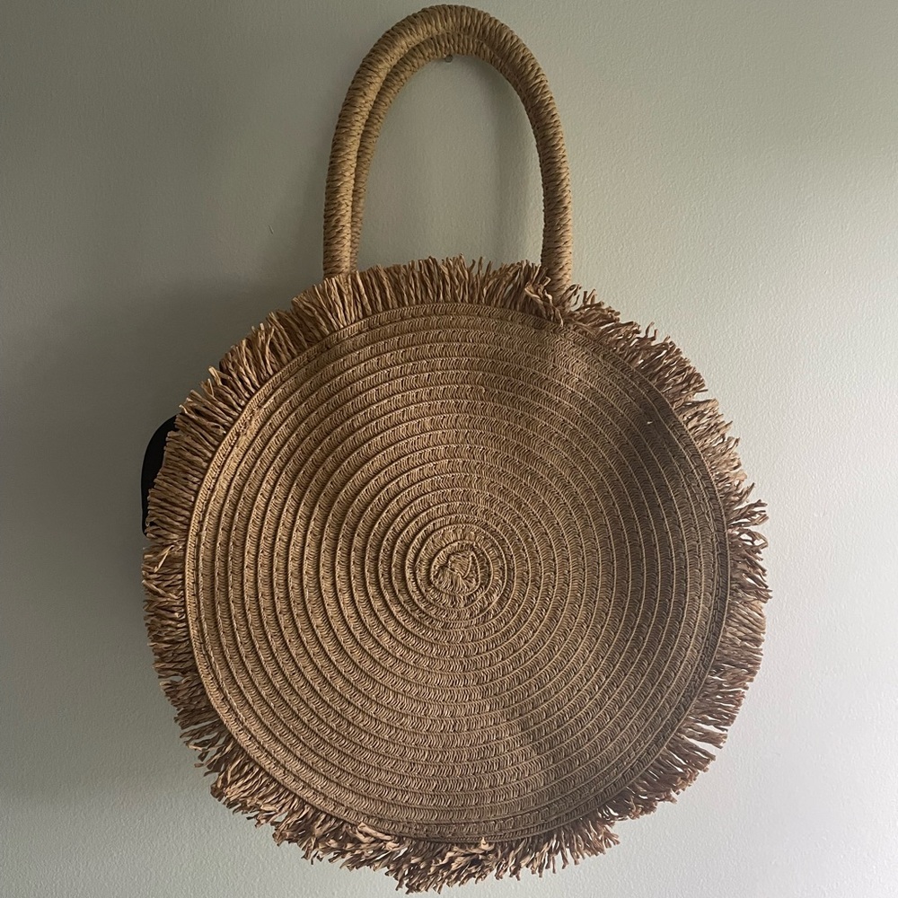 Lauren Conrad Woven Round Bag